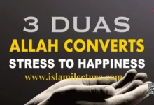 3 Dua Allah Converts Stress To Happiness - Islami Lecture
