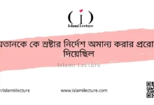 শয়তানকে কে স্রষ্টার নির্দেশ অমান্য করার প্ররোচনা দিয়েছিল - Islami Lecture