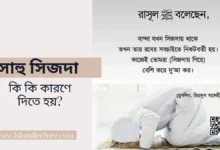 সাহু সিজদা কি কি কারণে দিতে হয় - Islami Lecture