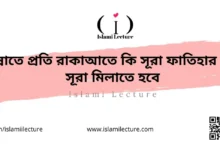 সুন্নাতে প্রতি রাকাআতে কি সূরা ফাতিহার পর সূরা মিলাতে হবে - Islami Lecture