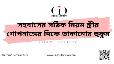 সহবাসের সঠিক নিয়ম স্ত্রীর গোপনাঙ্গের দিকে তাকানোর হুকুম - Islami Lecture