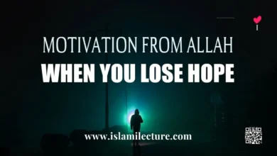 Motivation From Allah When You Lose Hope - Islami Lecture