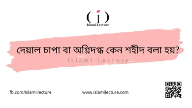 দেয়াল চাপা বা অগ্নিদগ্ধ কেন শহীদ বলা হয় - Islami Lecture