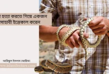 সাপ হত্যা করতে গিয়ে সাহাবী ইন্তেকাল করেন - Islami Lecture