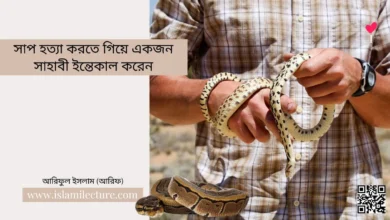 সাপ হত্যা করতে গিয়ে সাহাবী ইন্তেকাল করেন - Islami Lecture