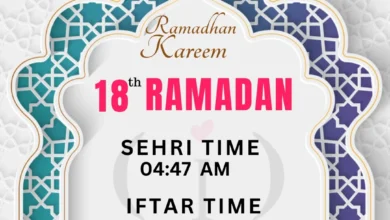 Dhaka Ramadan 2025 Day 18 - iftar and sehri time